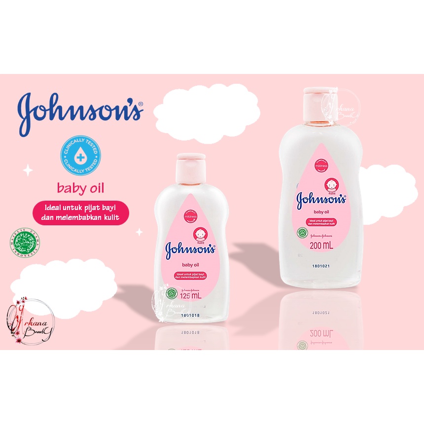 JOHNSON'S Baby Oil 125ml / 200ml / 50ml Baby Oil / Minyak Bayi / Lotion Bayi / Jonsons / Johnson