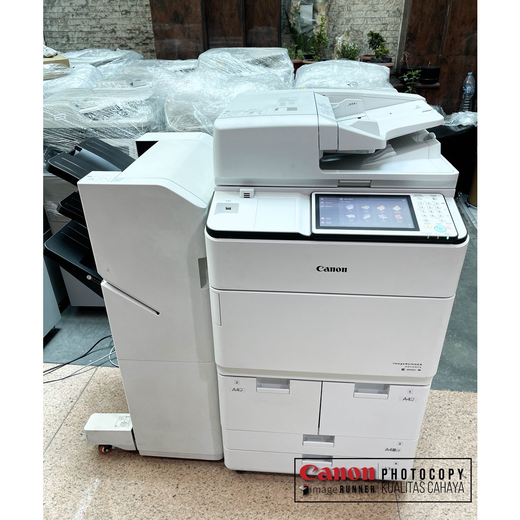 Mesin Fotokopi Canon IRA 6555/6565/6575 110Volt dan Finisher WIFI GRADE A GEN II