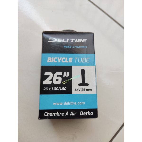 ban dalam sepeda 26x1.00/1.25/1.35/1.50 deli av american valve cop motor