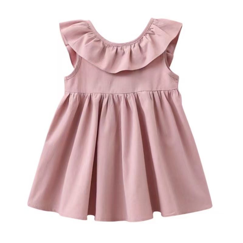 Dress anak Perempuan Korean Girls Sleeveless Cotton Dress