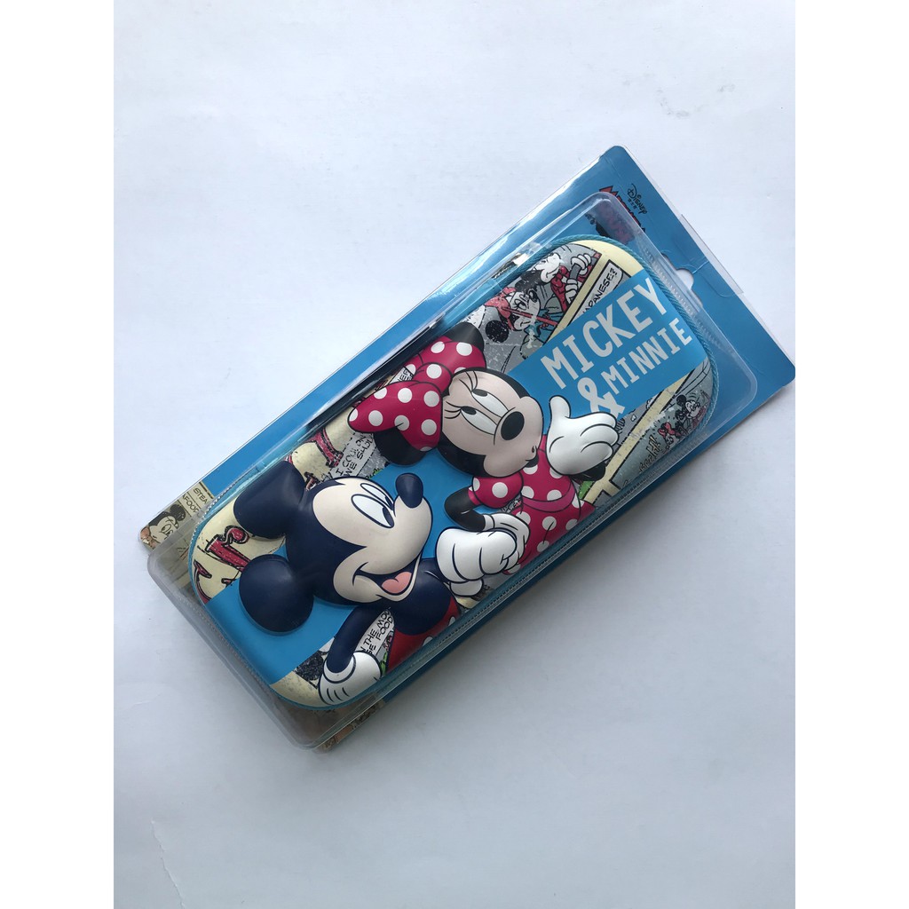 mickey minnie mouse pencil case - tempat pensil disneyland