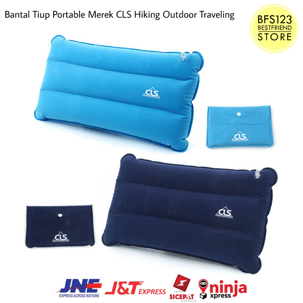 Bantal Tiup Portable Merek CLS Hiking Outdoor Traveling