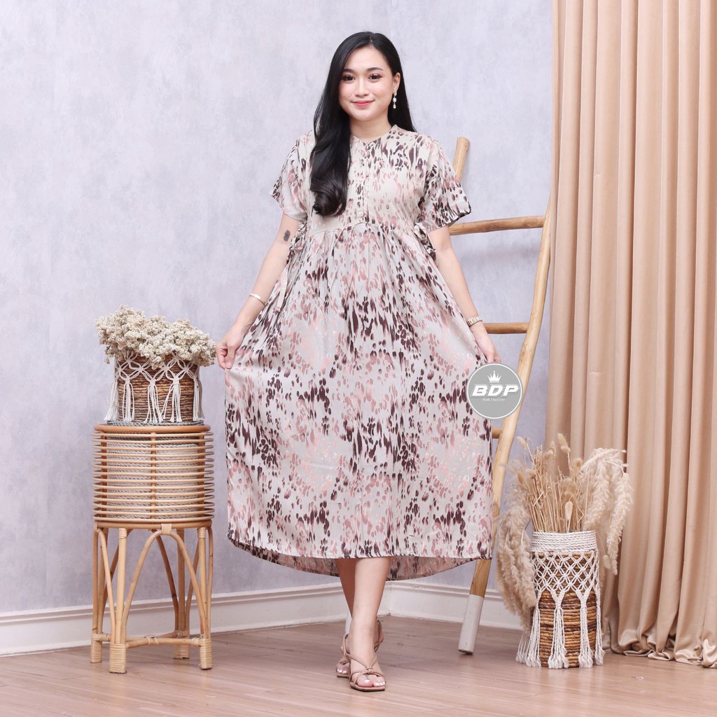 Dianputri - Daster Chibi Panjang Semata kaki Busui Kekinian Non Ruffle Dianputri-pendek salika