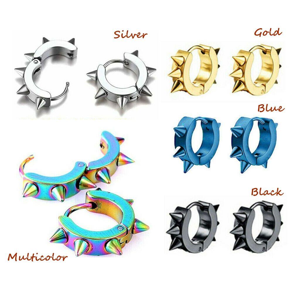 Anting Nanas Aksesoris Pesta Punk Stainless Steel Fashion Tindik Telinga