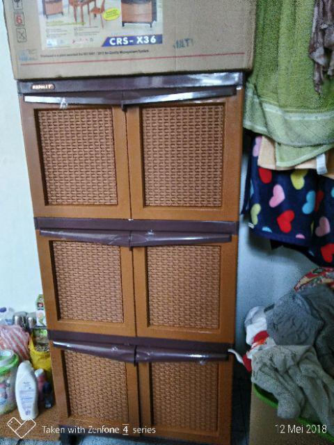 Lemari Plastic Napoli 3 Susun Murah