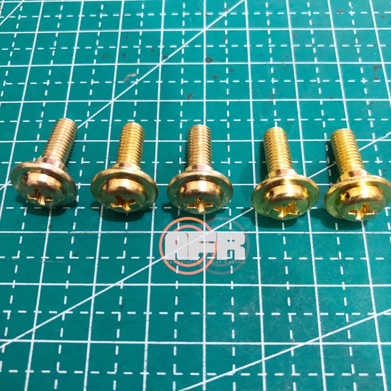 10 PCS BAUT DASI GOLD/SEKRUP BODY SUPRA/BAUT BODY SUPRA X/REVO/KARISMA/FIT X