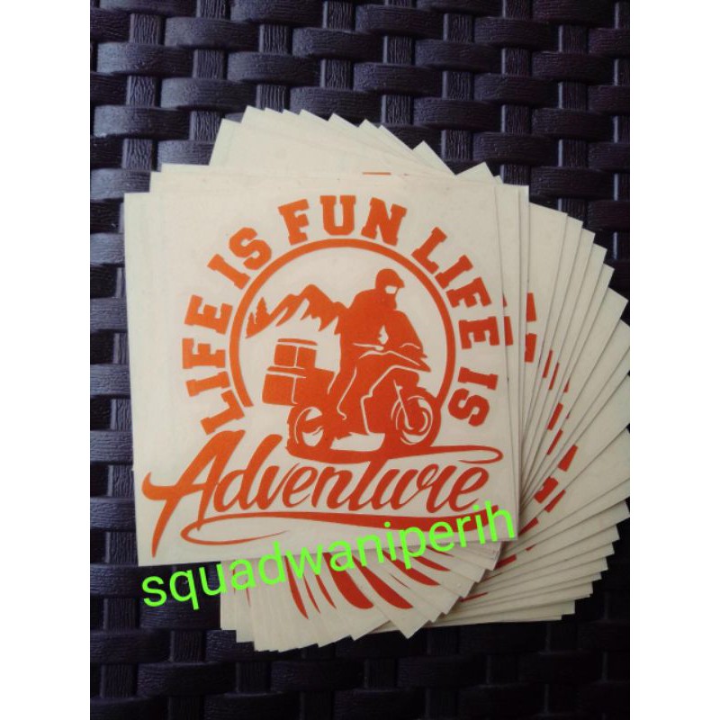 

cutting sticker life is adventure