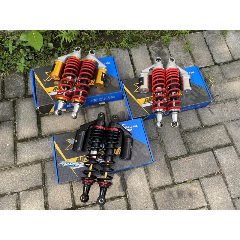 Shock skok xline x line 508 copy yss tabung atas ukuran 320 pnp honda cb gl mp tiger  dll