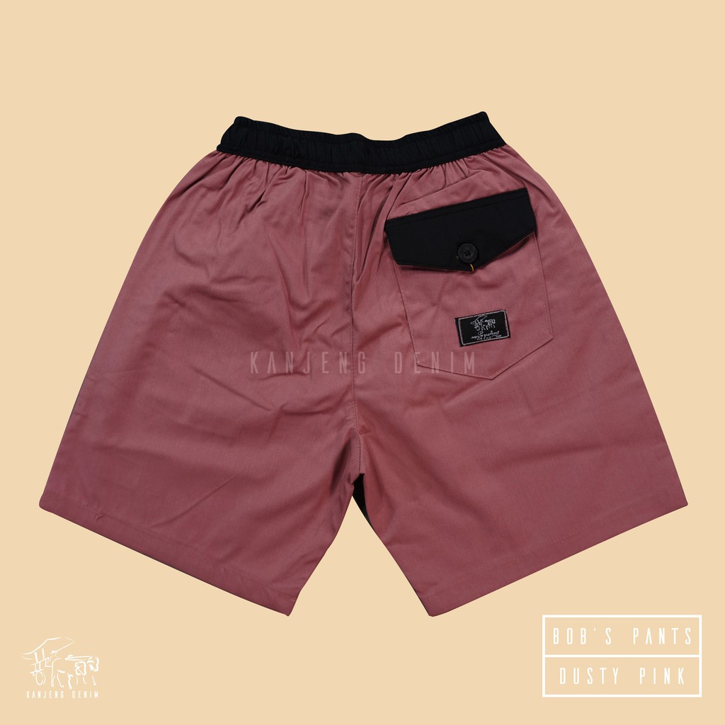 Kanjeng Denim Boardshort Celana Pendek BOB'S PANTS DUSTY PINK