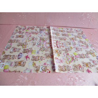  kertas  kado  gambar  boneka ukuran 49x62cm isi 50 lembar 