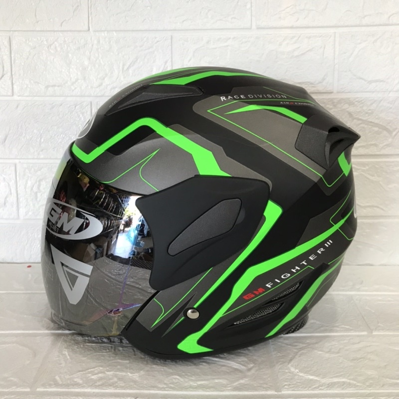 Helm gm Fighter GV2 GREEN DOFF