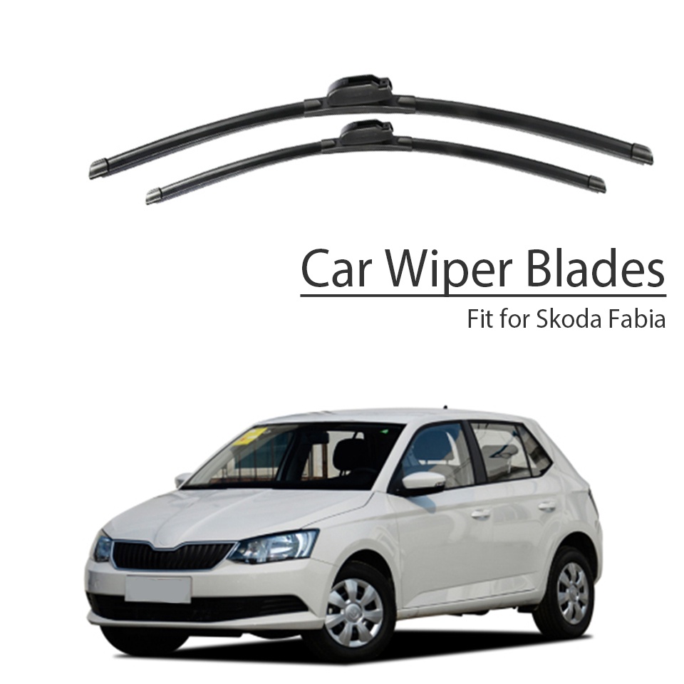 1 Set Karet Wiper Depan Mobil Pengganti Untuk Skoda Fabia MK3 MK2 MK1 2017 2016-2002
