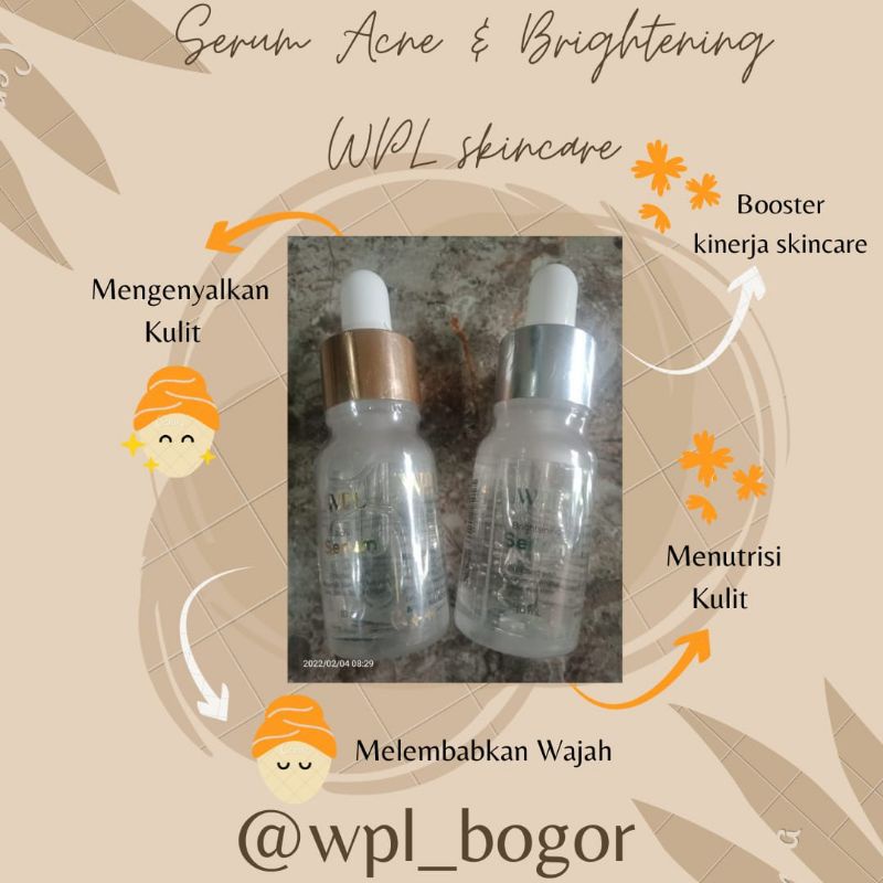 [READY] Serum WPL beauty skincare by Winny Putri Lubis || WPL serum acne dan serum brightening || cr
