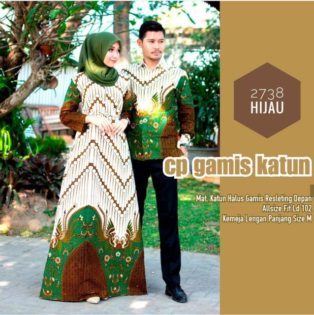 GROSIR BATIKCOUPLE GAMIS KATUN