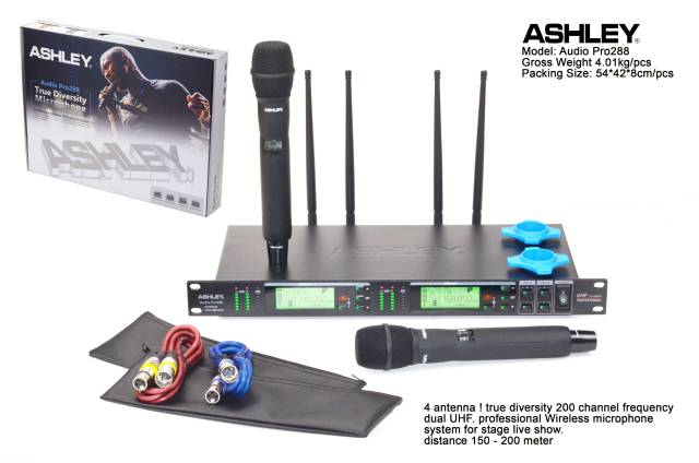 Mic wireless ashley audio pro-288.HUF digital.