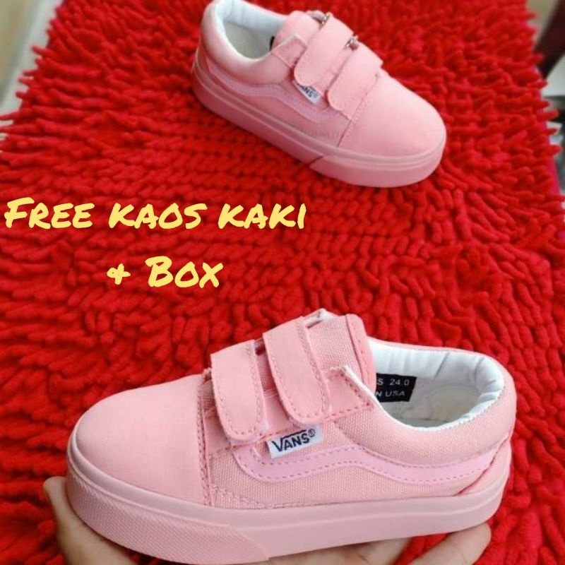 Premium Quality✓✓ Sepatu Anak Perempuan Vans Old Skool Sepatu Sneakers Anak Cewek Sekolah Main Jalan Jalan Stylis Grade Original