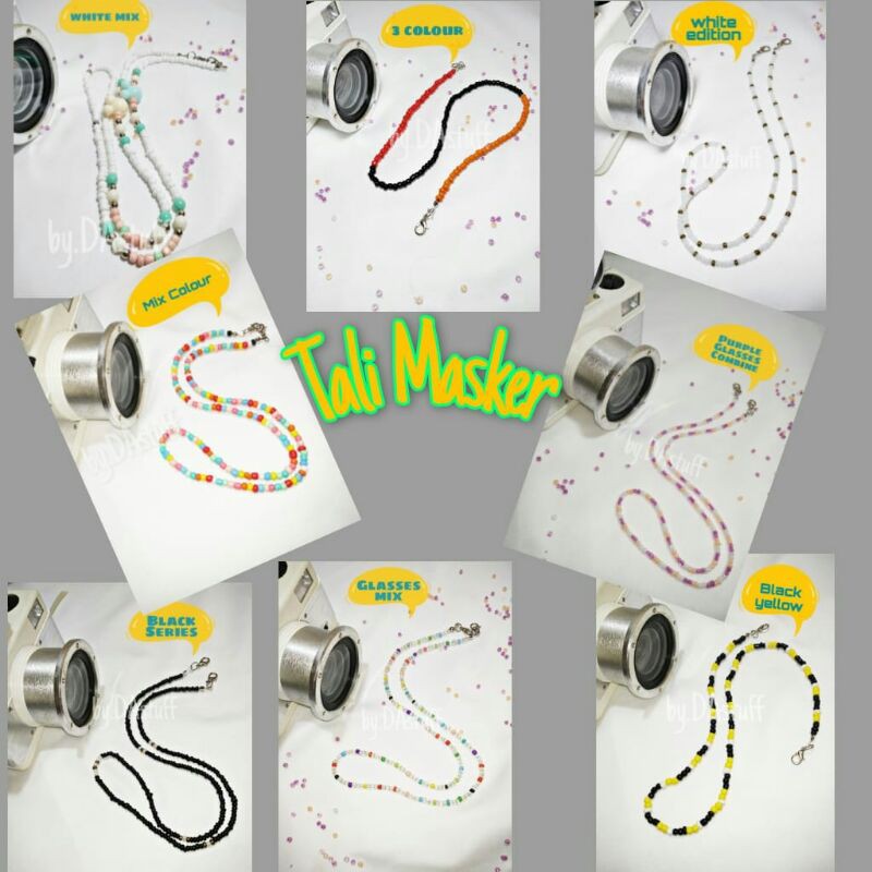 TALI MASKER KOREA/ KALUNG MASKER/ KALUNG MASKER MUTIARA/ TALI PENGAIT MASKER MUTIARA/ LANYARD MASKER