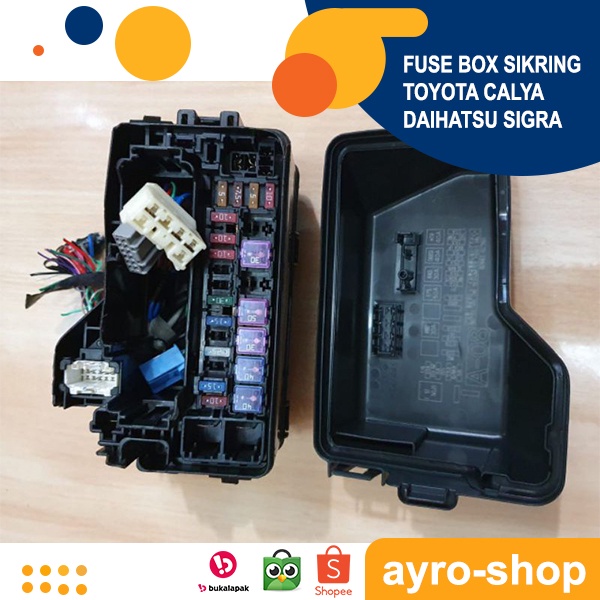 FUSE BOX SIKRING MOBIL TOYOTA CALYA, DAIHATSU SIGRA