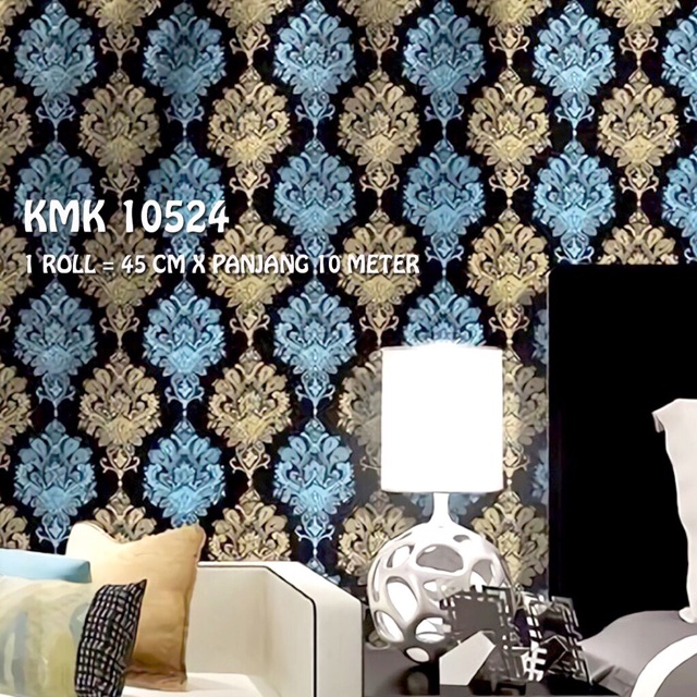 Wallpaper Premium Kmk10524 Batik Wallpapaer 10meter X 45cm Wallpaper Dinding Sticker Walpaper