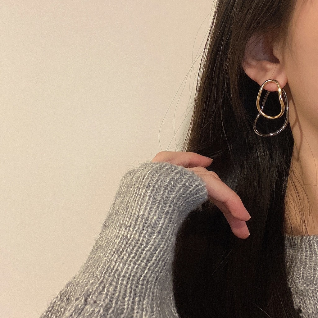 Anting Hoop Geometris Untuk Aksesoris