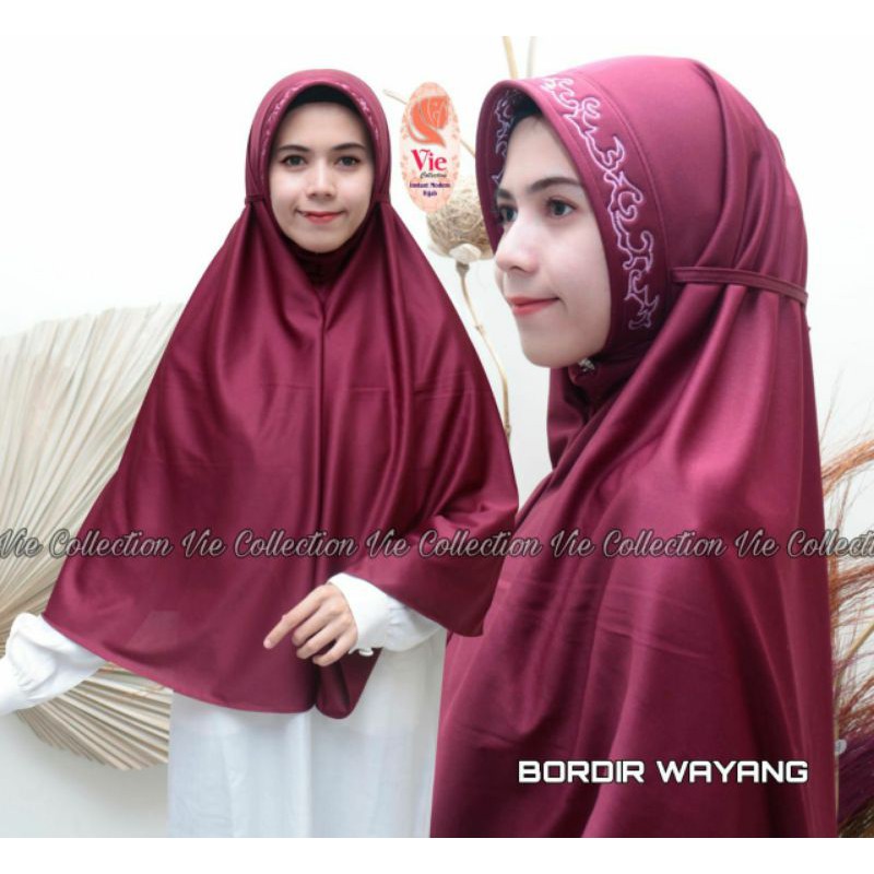 HIJAB INSTANT BORDIR WAYANG