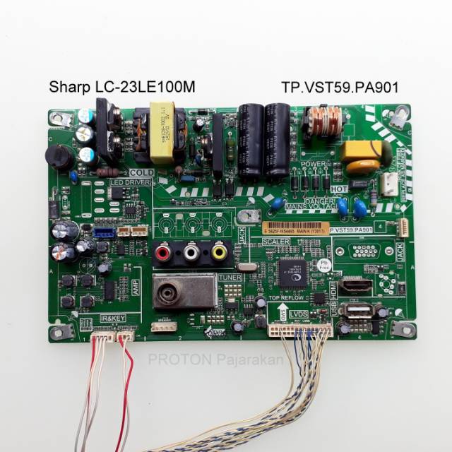 Mainboard LED TV Sharp Aquos LC-23LE100M LC 23LE100M 23LE100 . PCB matherboard TP.VST59.PA901