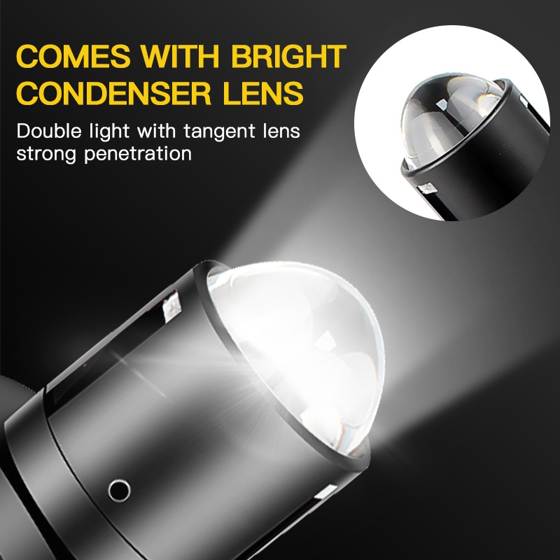 1 Pc Lampu Depan Motor H7 LED H4 HS1 12V Warna Putih Untuk Yamaha SUZUKI BMW