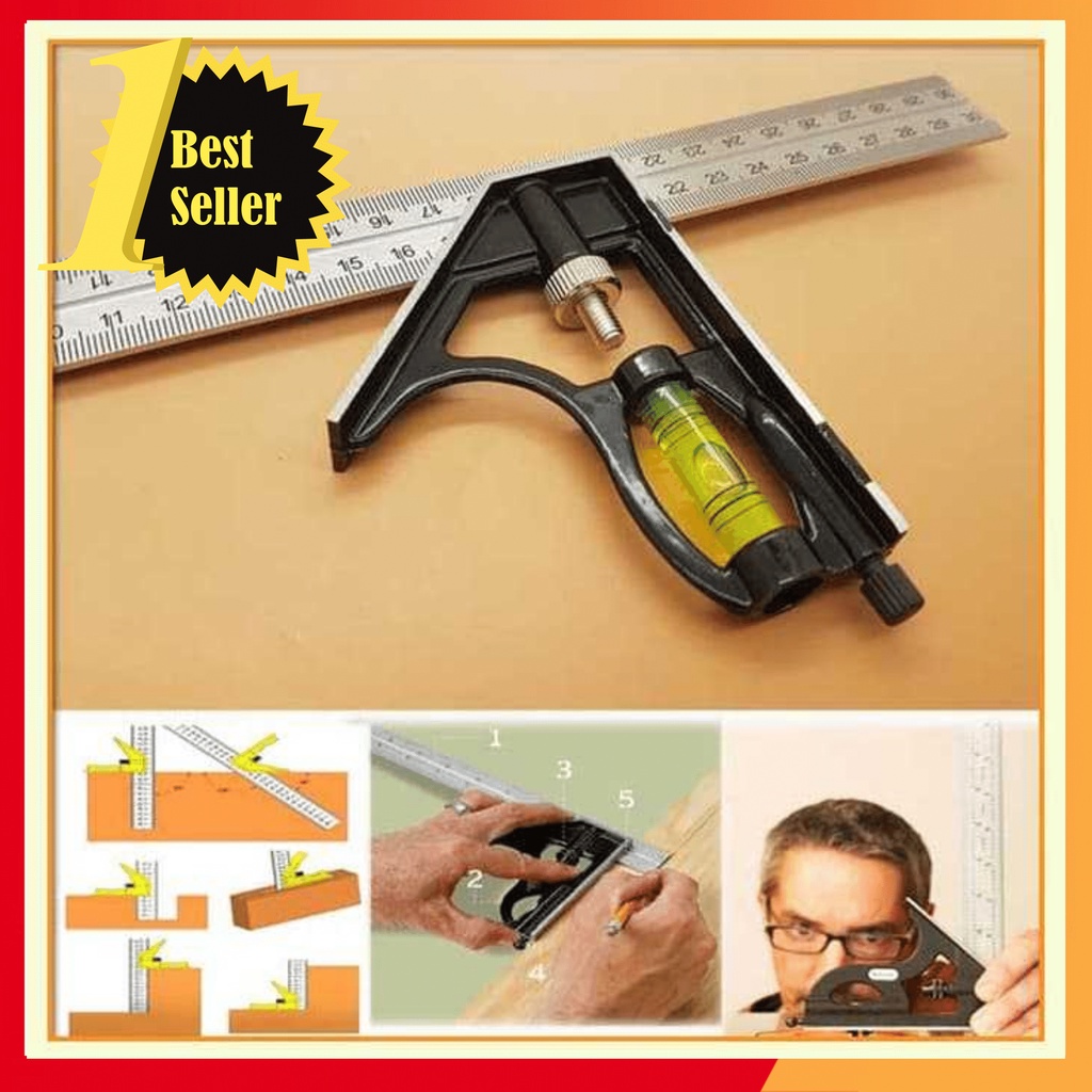 

Mistar penggaris siku tukang multifungsi