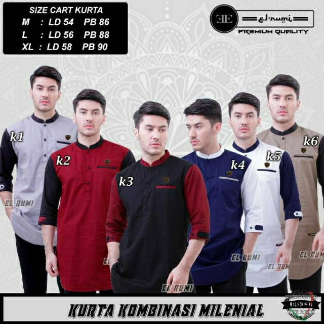 Kurta kombinasi Exclusive El Rumi