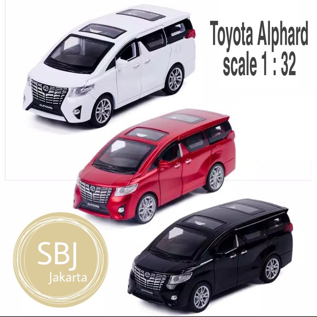 Diecast miniatur mobil Toyota Alphard Metal Collection scale 1:32