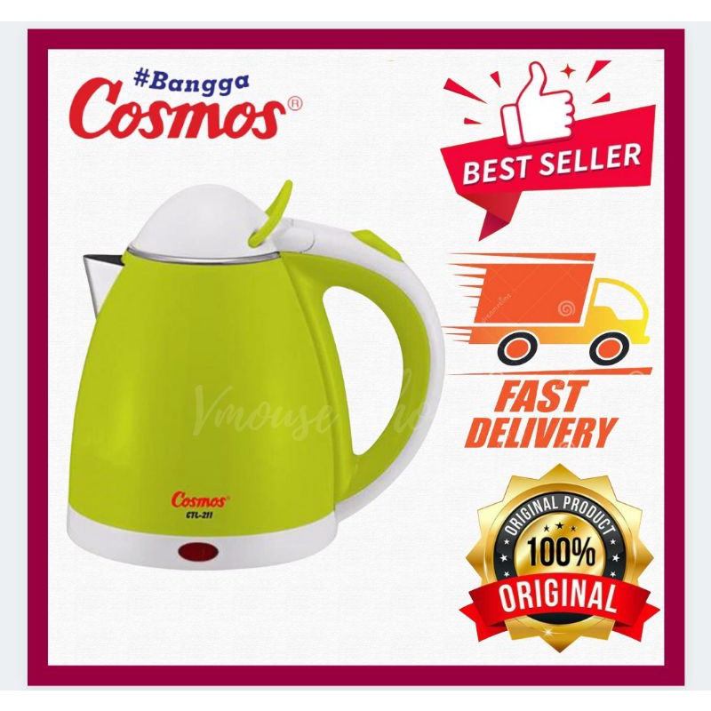 TEKO LISTRIK COSMOS CTL 211 - PEMANAS AIR -KETTLE LISTRIK - TEKO LISTRIK OTOMATIS - TEKO MURAH