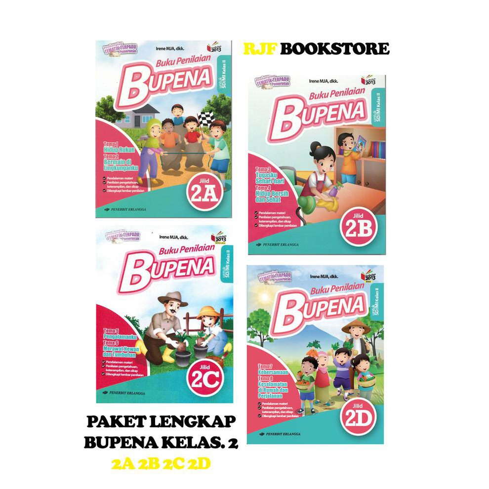 Kunci Jawaban Bupena Sd K13n Kls 1 Sampai Kls 6 Tema A Sampai D Shopee Indonesia