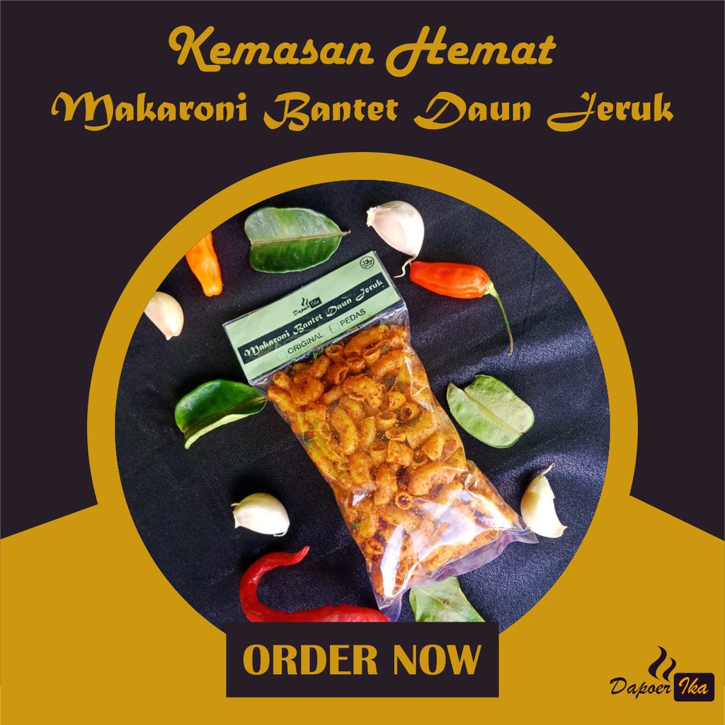 

MAKARONI BANTET PEDAS GURIH ORIGINAL DAUN JERUK (45 GRAM) / CAMILAN ENAK DAN MURAH / MAKANAN RINGAN / SNACK RINGAN / MAKANAN CEMILAN MURAH MERIAH / CEMILAN ENAK DAN MURAH / DAPOER IKA