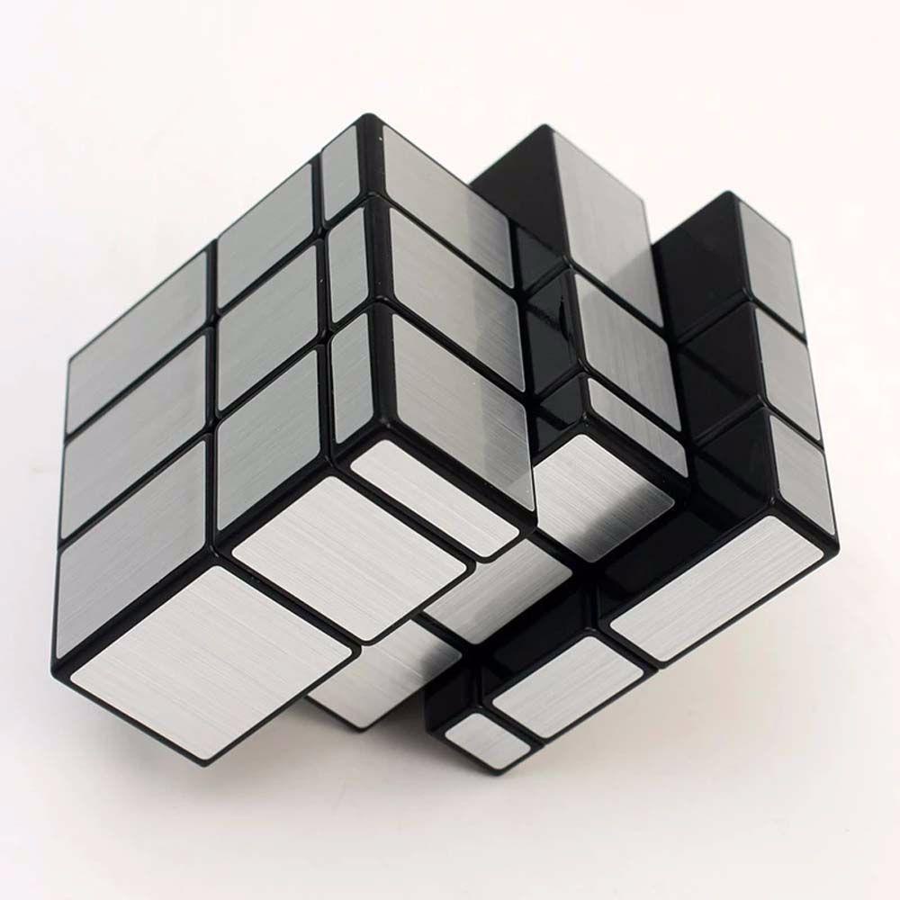 Needway Cermin Kubus Penggoda Otak Anak 3x3 Cube Mirror Blocks Sticker Cube Kubus Magico Mainan Puzzle Cube