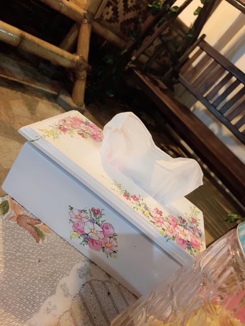 Tempat Tisu Shabby Kayu Jati