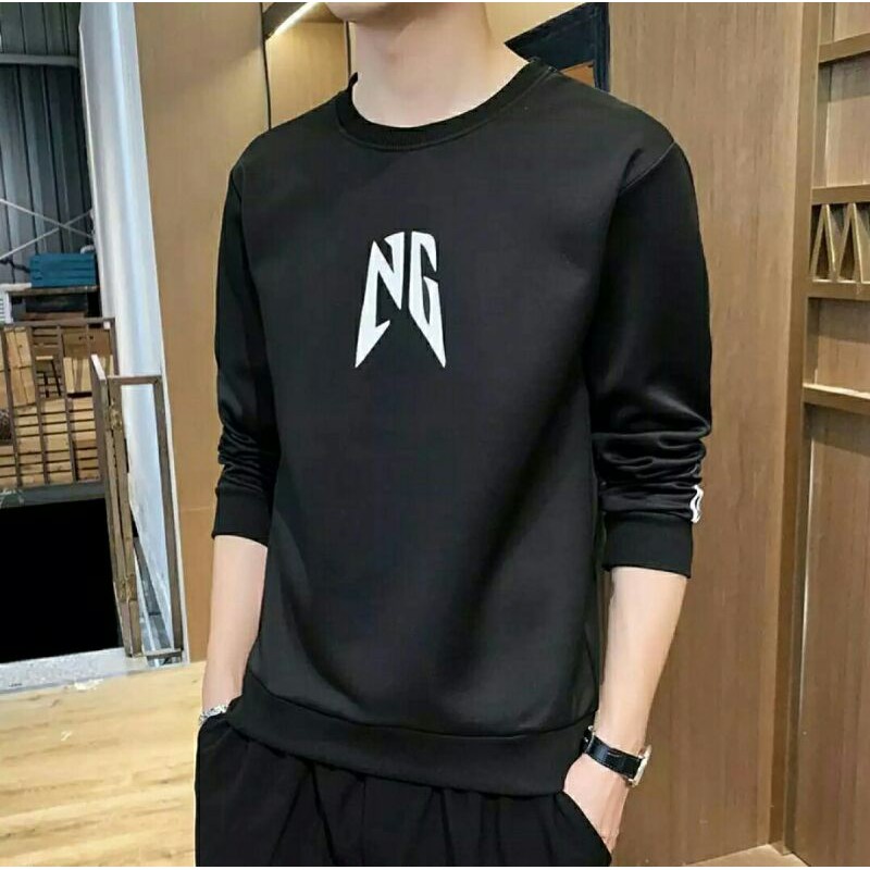 Kaos distro NG kaos pria lengan panjang baju lengan panjang unisex