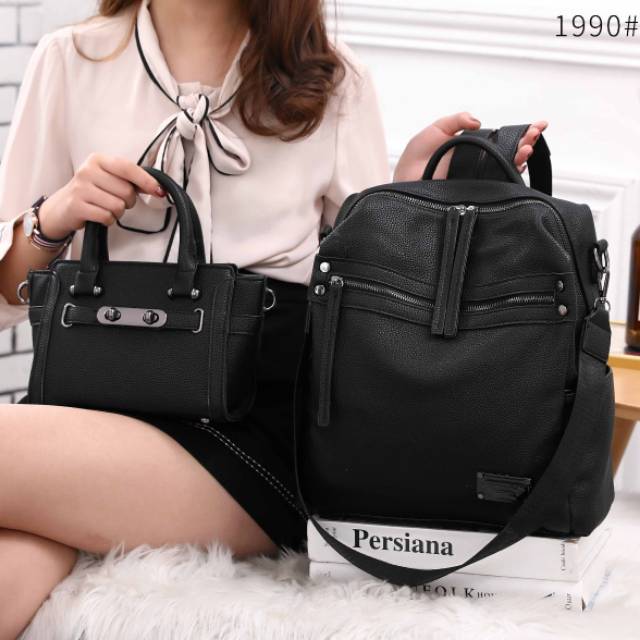 MARC JACOBS BACKPACK SLING BAG 1990 / TAS RANSEL WANITA 2in1 SEMI PREMIUM
