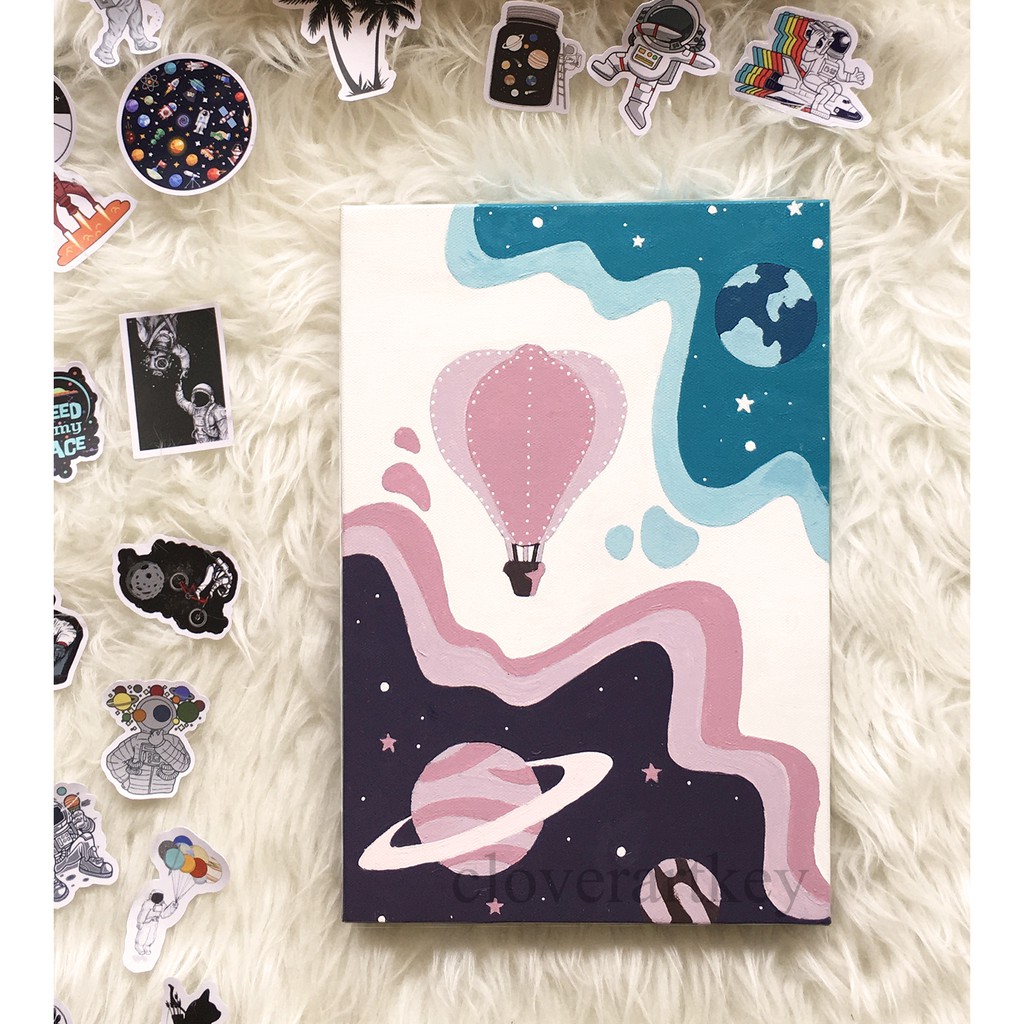 

[Up To The Pastel Sky] Paint By Number Kit | Cloverartkey | Kanvas 30x20 & Akrilik | FREE POSTER