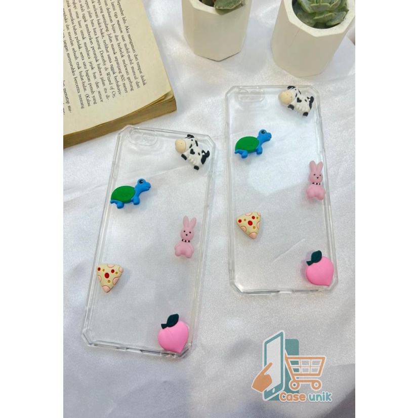 Y022 CLEAR CASE SOFTCASE CLEAR JELLY KARAKTER 3D CUTE XIAOMI REDMI 8 9 9A 9C NOTE 8 9 10 PRO CS3662