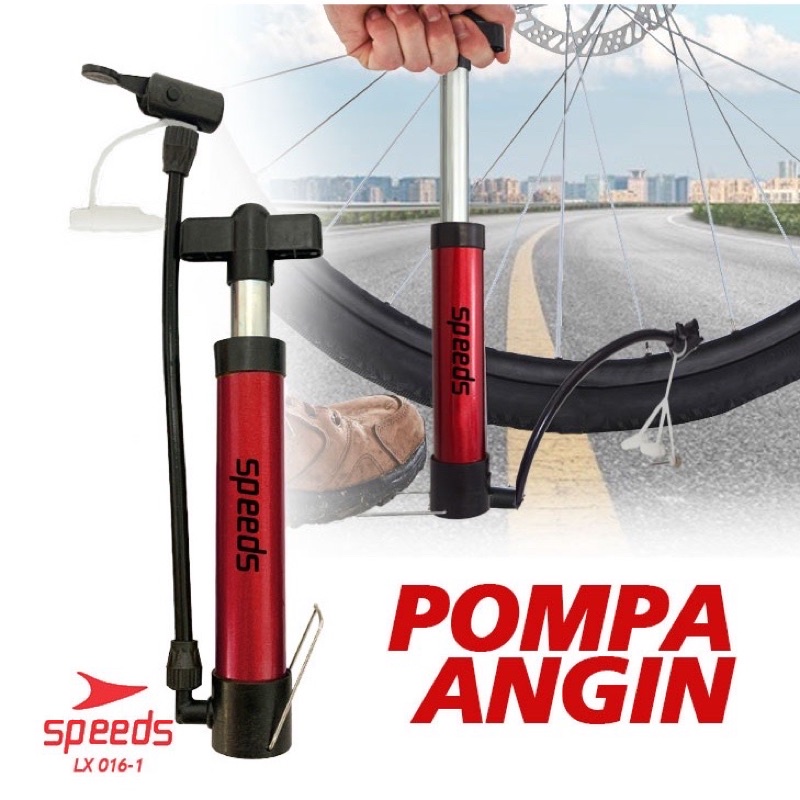 SPEEDS Pompa Angin Mini Pompa Angin Ban Sepeda Pompa Sepeda Portable Speeds 016-1