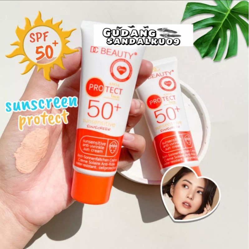 PROTECT All Day Light Sunscreen Cream SPF50 PA++++ Sunscreen Sunsensitive Anti UV Wajah/Body Cream