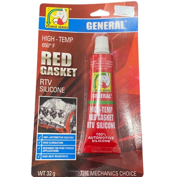 

LEM MERAH RED GASKET RTV SILICONE 32 GRAM GENERAL