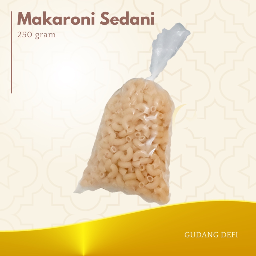 

MAKARONI SEDANI PIPA 250 GR MAKARONI ECERAN