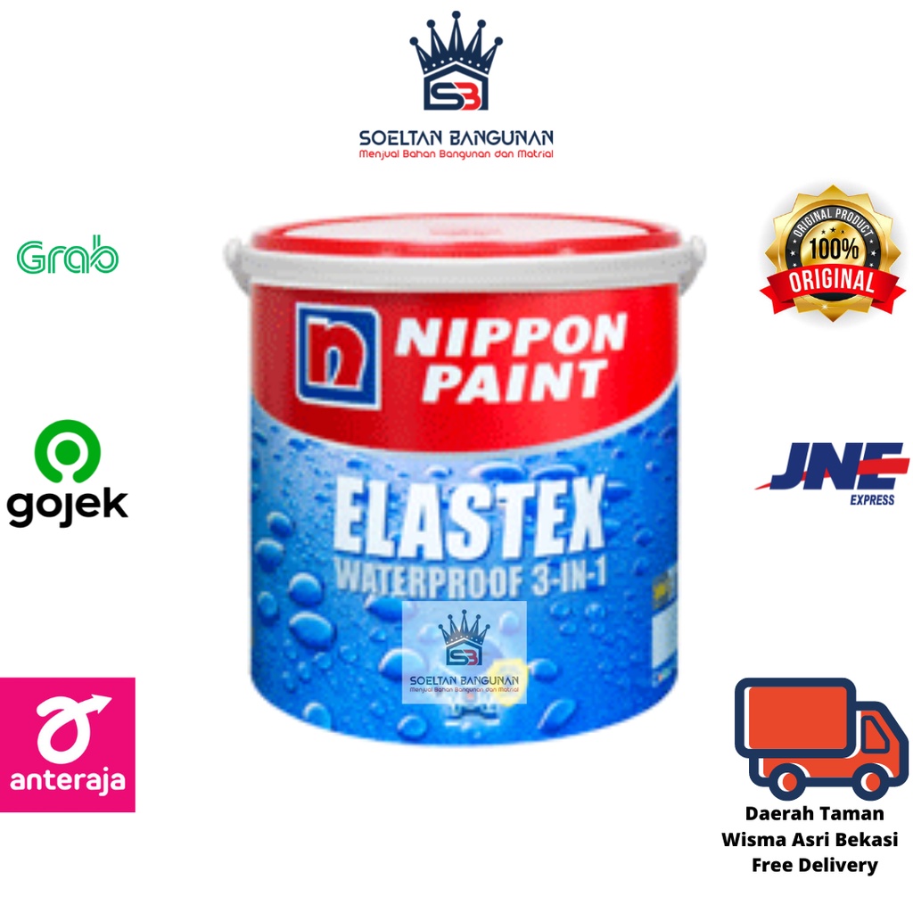  Cat  Pelapis Anti Bocor Nippon  paint Elastex  waterproof 3 