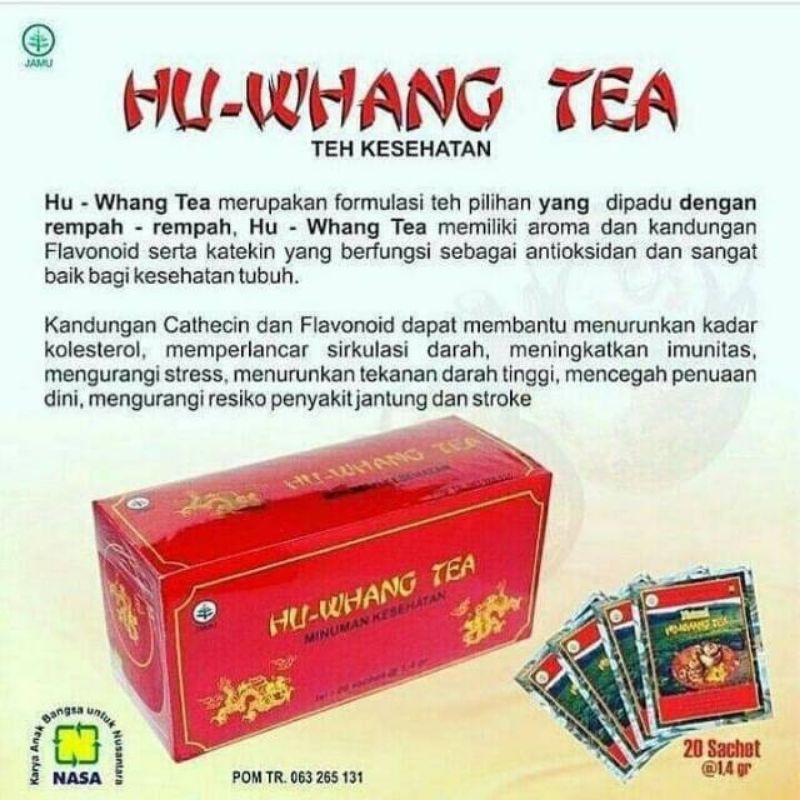 

Hu Whang Tea Nasa / Teh Kesehatan dan untuk Mengecilkan Perut Buncit