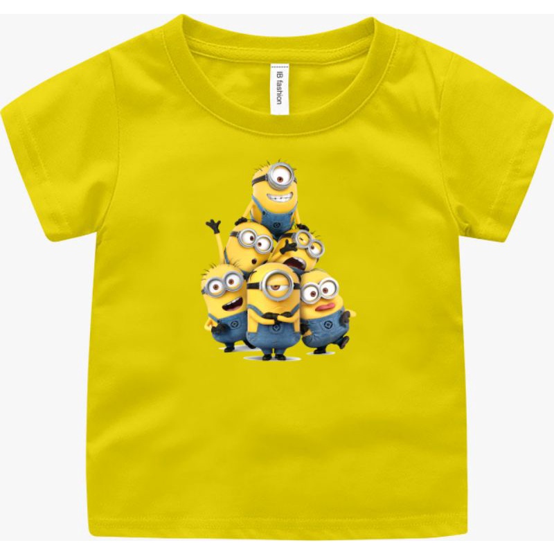 Baju Anak Laki Laki Minion Kaos Anak Murah Lengan Pendek Atasan Anak Anak Kaos Anak Cewek T shirt Anak