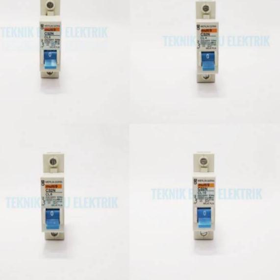 HES MCB BIRU MULTI 9 MERLIN GERIN 2 4 6 10 AMPERE A PLN SPLN 2A 4A 6A 10A 16A 20A 25A BREKER✽ (Jual)