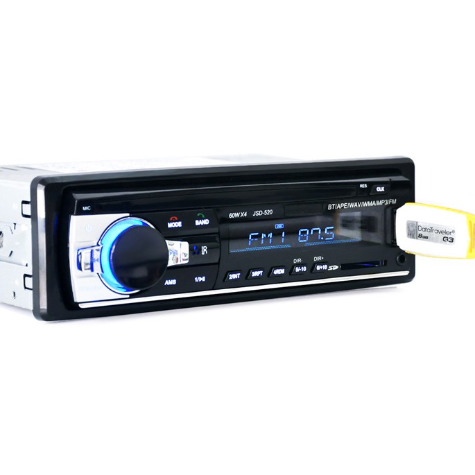 Single Din Head Unit Tape Mobil Multifungsi Bluetooth USB MP3 FM Radio