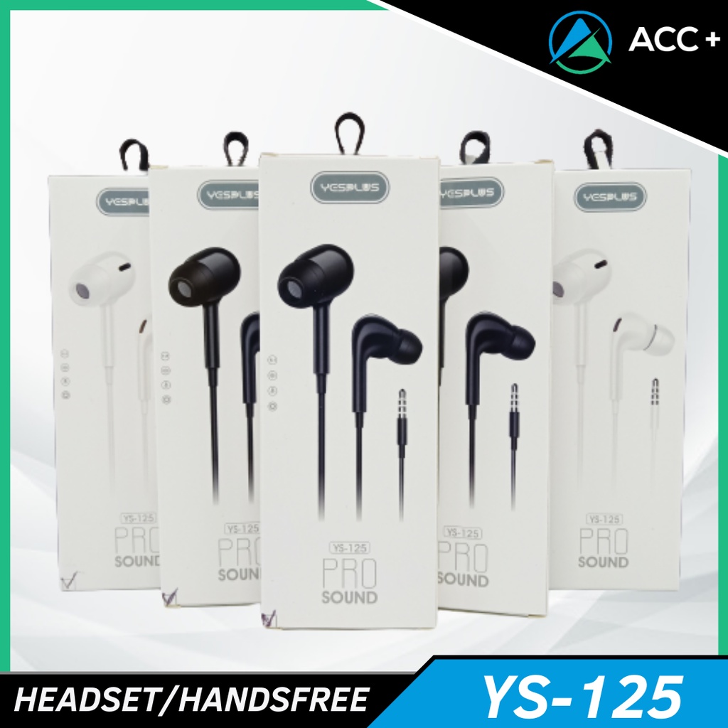 YS-125 HEADSET / HANDSFREE ORIGINAL QUALITY PURE SOUND STEREO+MIC CALL