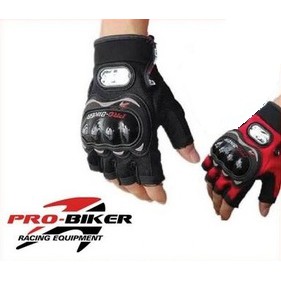 Sarung Tangan Motor Probiker Pro Biker + Pelindung Batok Racing Full Panjang / Half Pendek